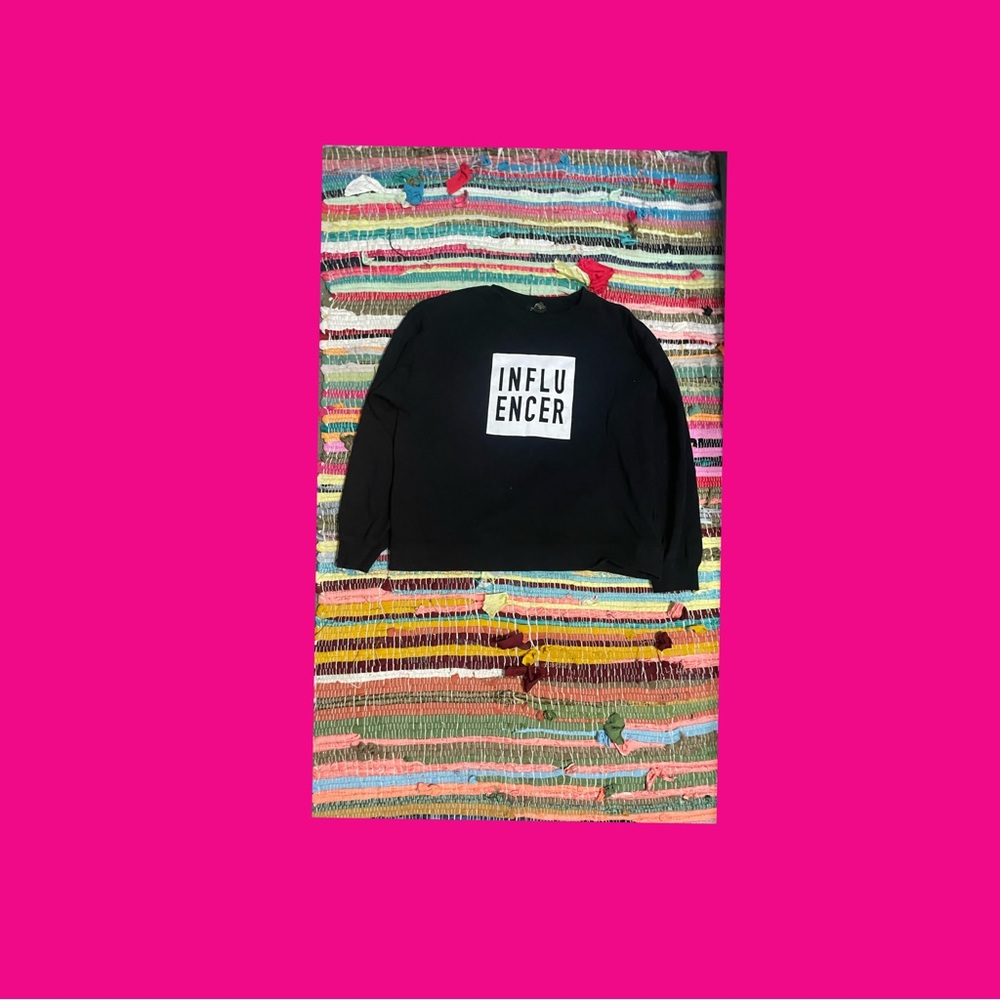 black crew neck